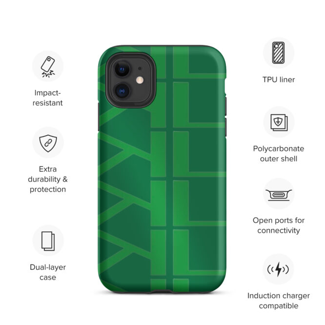 KL Tough Green IPhone Case
