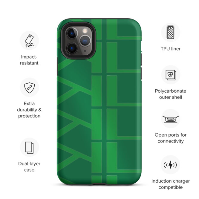 KL Tough Green IPhone Case