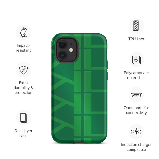 KL Tough Green IPhone Case