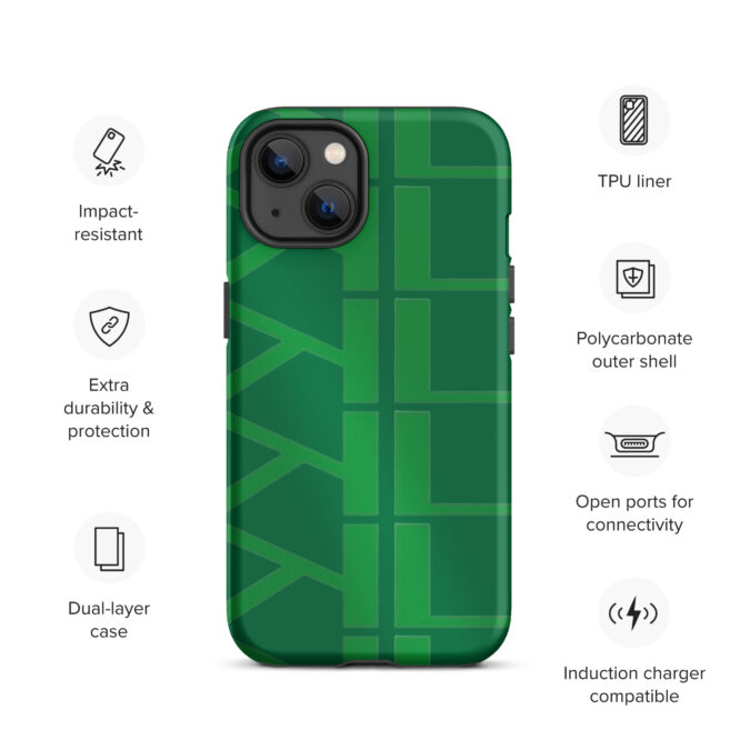 KL Tough Green IPhone Case