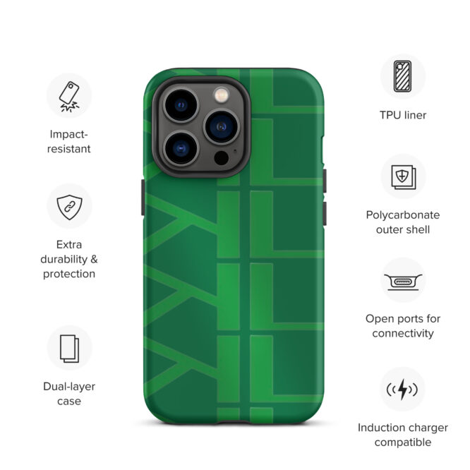 KL Tough Green IPhone Case