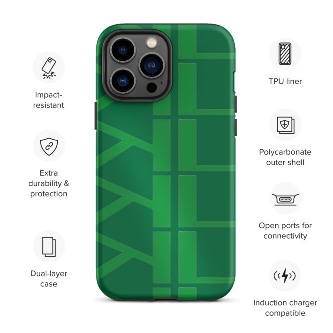 KL Tough Green IPhone Case