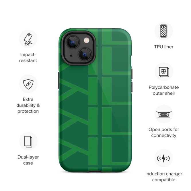 KL Tough Green IPhone Case