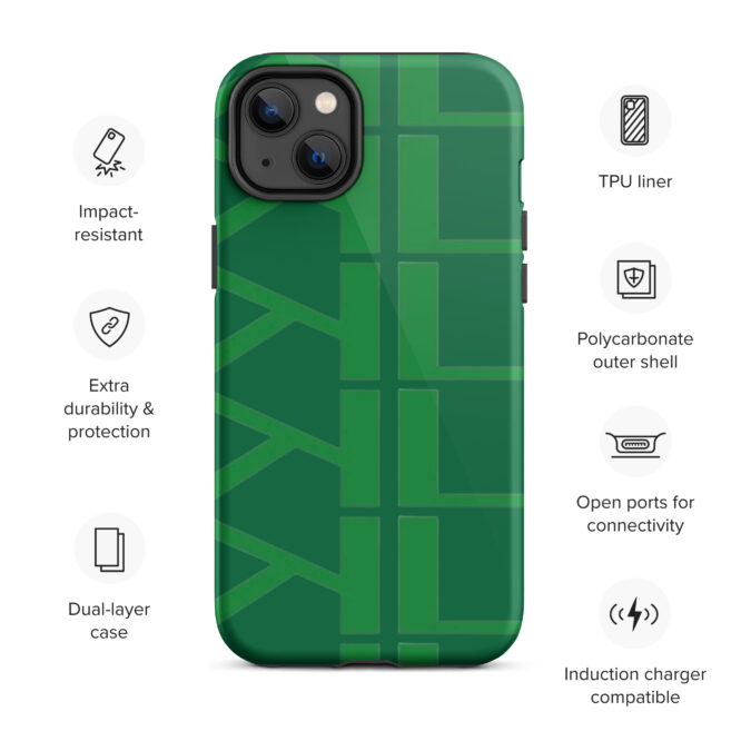 KL Tough Green IPhone Case