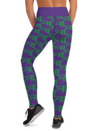 K-Live KL All Over Style Purple Yoga Leggings