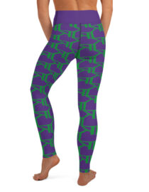 K-Live KL All Over Style Purple Yoga Leggings