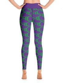 K-Live KL All Over Style Purple Yoga Leggings