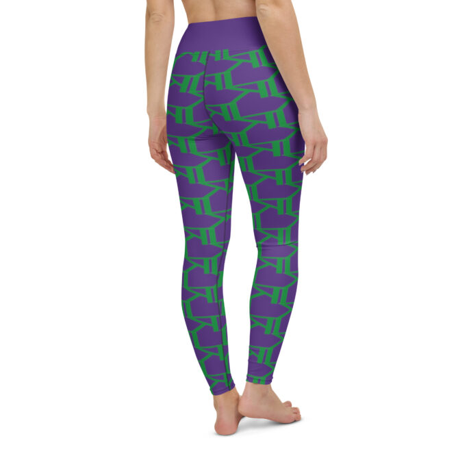 K-Live KL All Over Style Purple Yoga Leggings