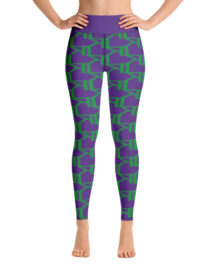K-Live KL All Over Style Purple Yoga Leggings