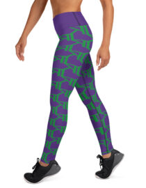 K-Live KL All Over Style Purple Yoga Leggings