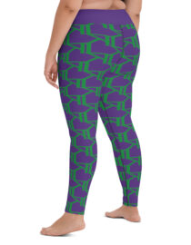 K-Live KL All Over Style Purple Yoga Leggings