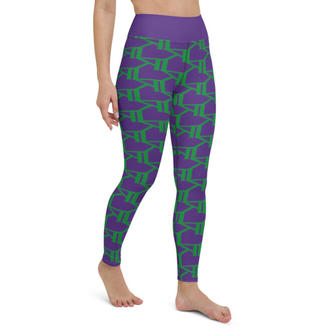 K-Live KL All Over Style Purple Yoga Leggings