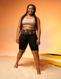 K-Live Illusion Diamond- Black Biker Shorts