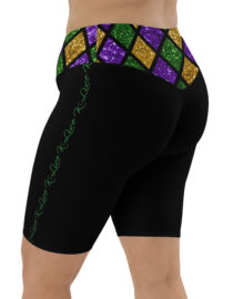 K-Live Illusion Diamond- Black Biker Shorts