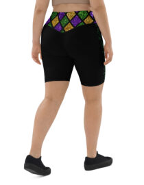 K-Live Illusion Diamond- Black Biker Shorts