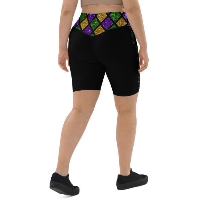 K-Live Illusion Diamond- Black Biker Shorts