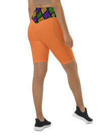 K-Live Illusion Diamond - Orange Biker Shorts