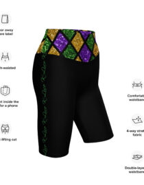 K-Live Illusion Diamond- Black Biker Shorts