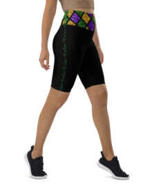K-Live Illusion Diamond- Black Biker Shorts