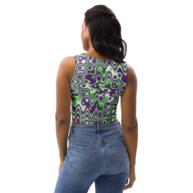 K-Live Illusion ZigZag Crop Top