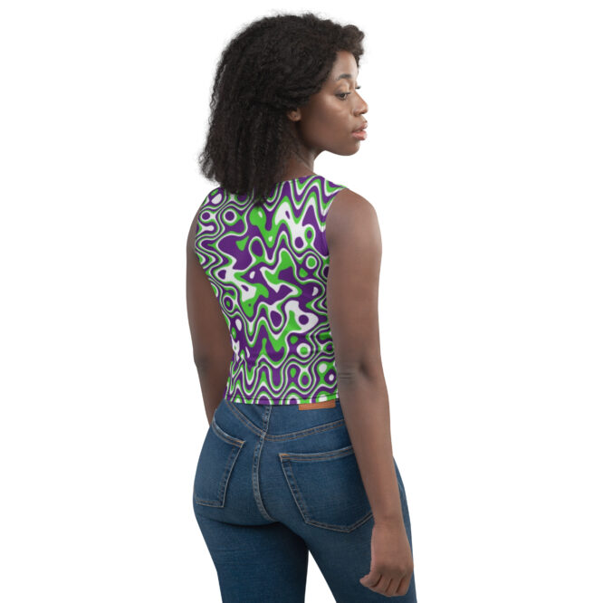 K-Live Illusion ZigZag Crop Top