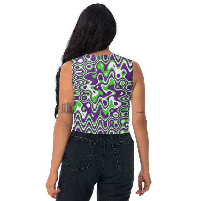 K-Live Illusion ZigZag Crop Top
