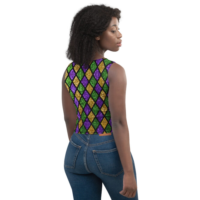 K-Live Illusion Diamond Crop Top