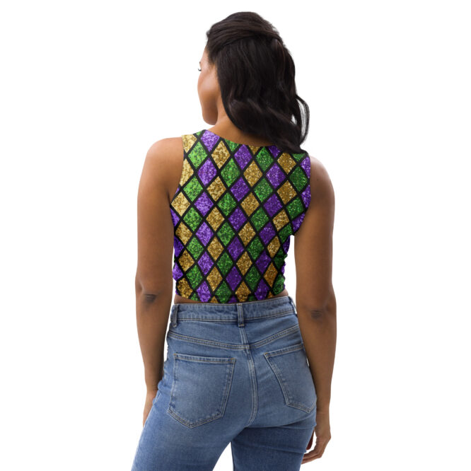 K-Live Illusion Diamond Crop Top