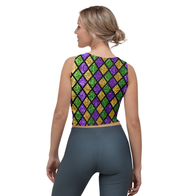 K-Live Illusion Diamond Crop Top