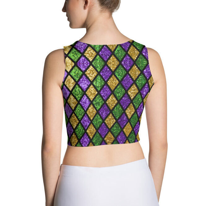 K-Live Illusion Diamond Crop Top