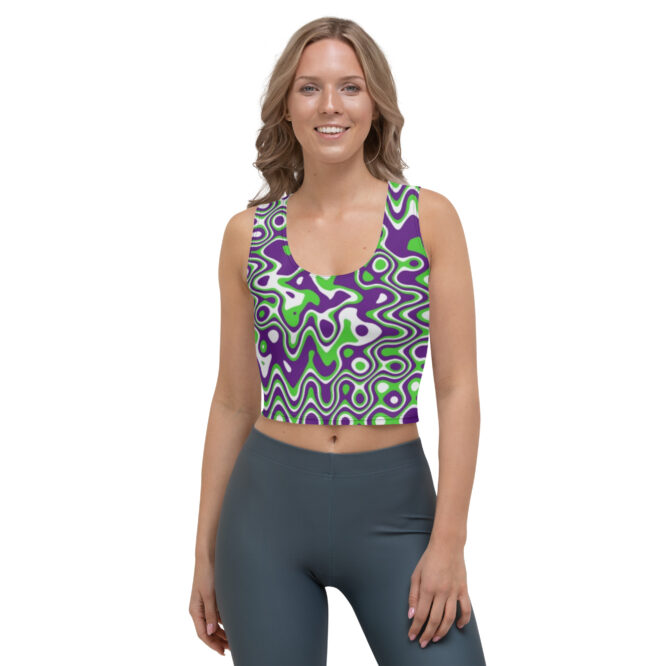 K-Live Illusion ZigZag Crop Top