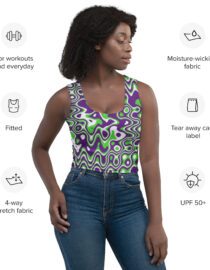 K-Live Illusion ZigZag Crop Top