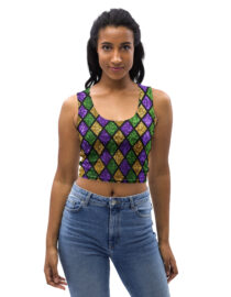 K-Live Illusion Diamond Crop Top