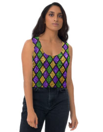 K-Live Illusion Diamond Crop Top