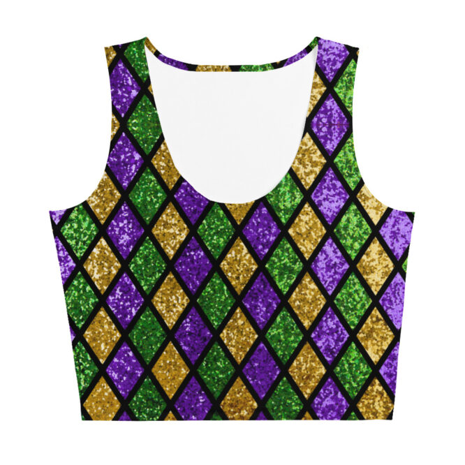 K-Live Illusion Diamond Crop Top