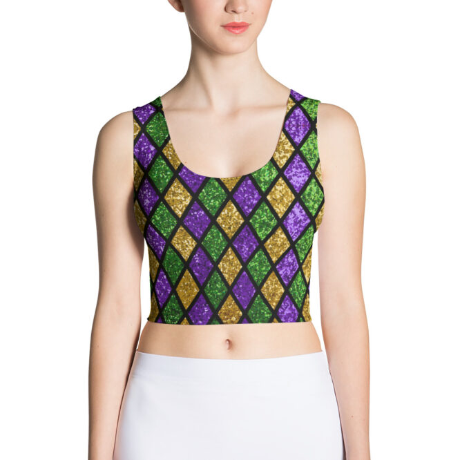 K-Live Illusion Diamond Crop Top
