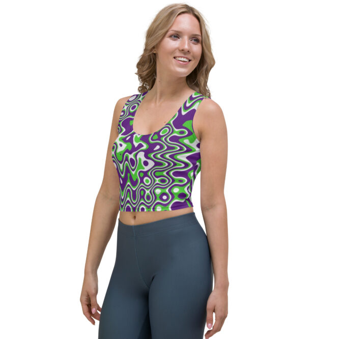 K-Live Illusion ZigZag Crop Top