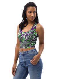 K-Live Illusion ZigZag Crop Top