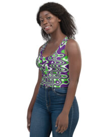 K-Live Illusion ZigZag Crop Top
