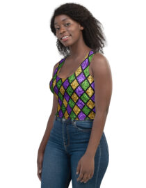 K-Live Illusion Diamond Crop Top