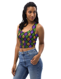K-Live Illusion Diamond Crop Top