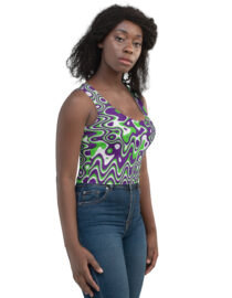 K-Live Illusion ZigZag Crop Top