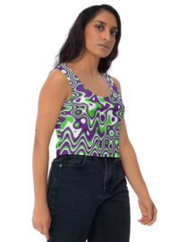 K-Live Illusion ZigZag Crop Top