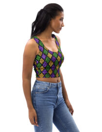 K-Live Illusion Diamond Crop Top