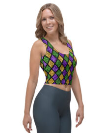 K-Live Illusion Diamond Crop Top