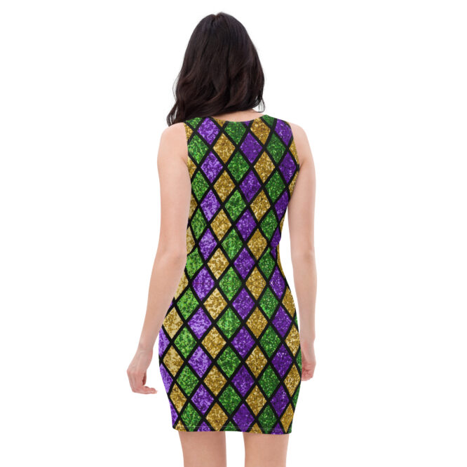 The Illusion K-Live Diamond Bodycon Dress