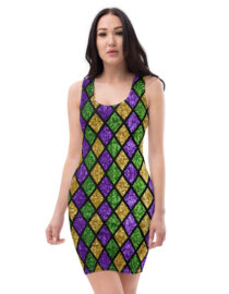 The Illusion K-Live Diamond Bodycon Dress
