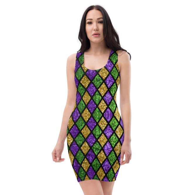 The Illusion K-Live Diamond Bodycon Dress