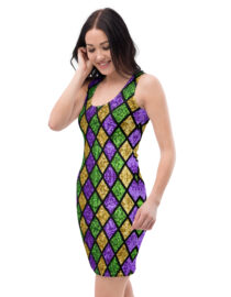 The Illusion K-Live Diamond Bodycon Dress