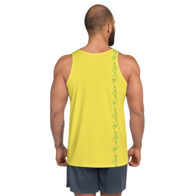K-Live Green Pattern Marking Band- Yellow Unisex Vest